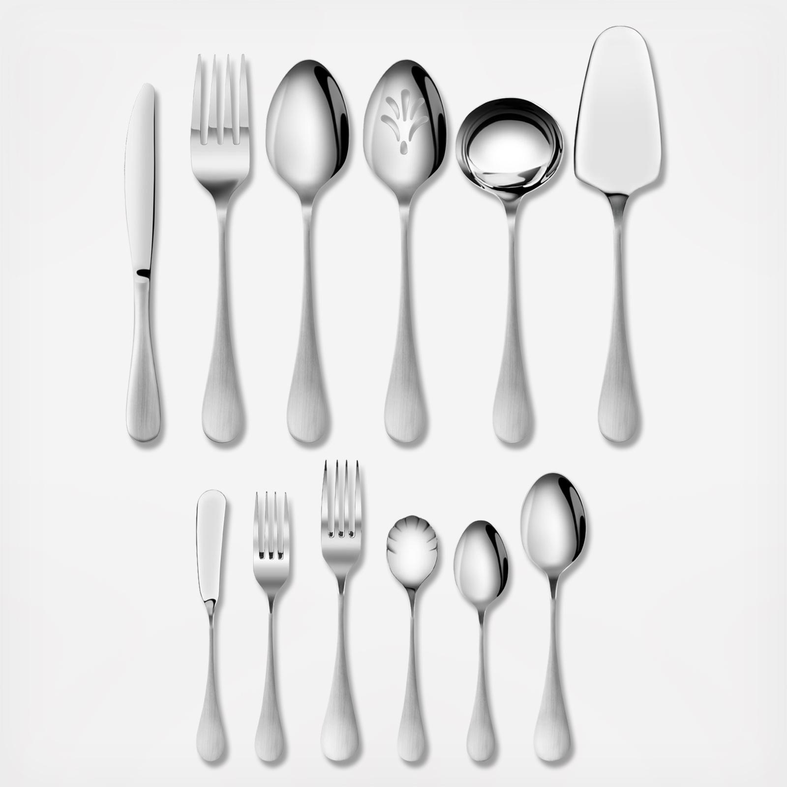 Rain Stainless 47-Piece Flatware Set, Service for 8 2 Rain Stainless 47-Piece Flatware Set, Service for 8