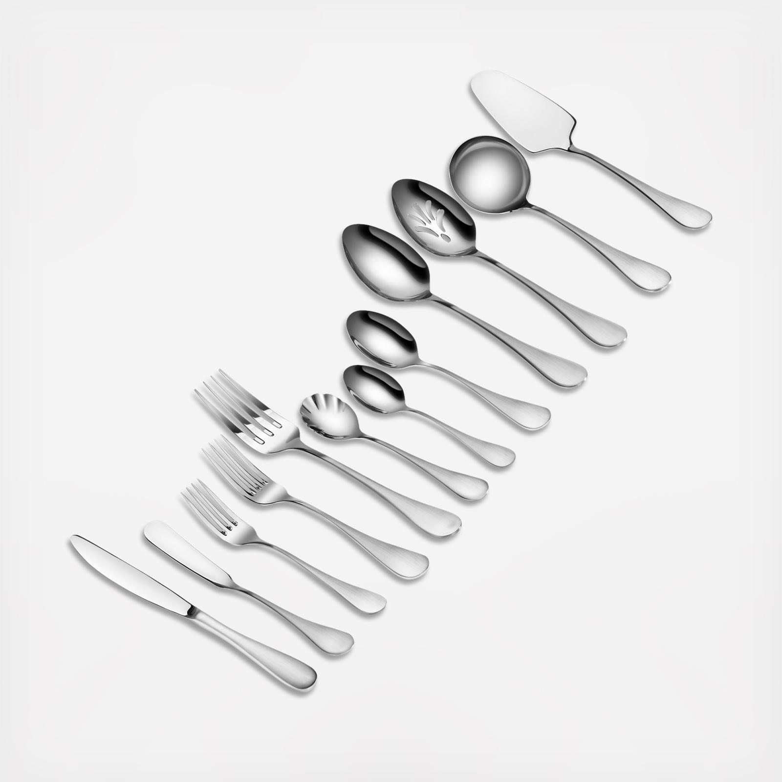 Rain Stainless 47-Piece Flatware Set, Service for 8 7 Rain Stainless 47-Piece Flatware Set, Service for 8