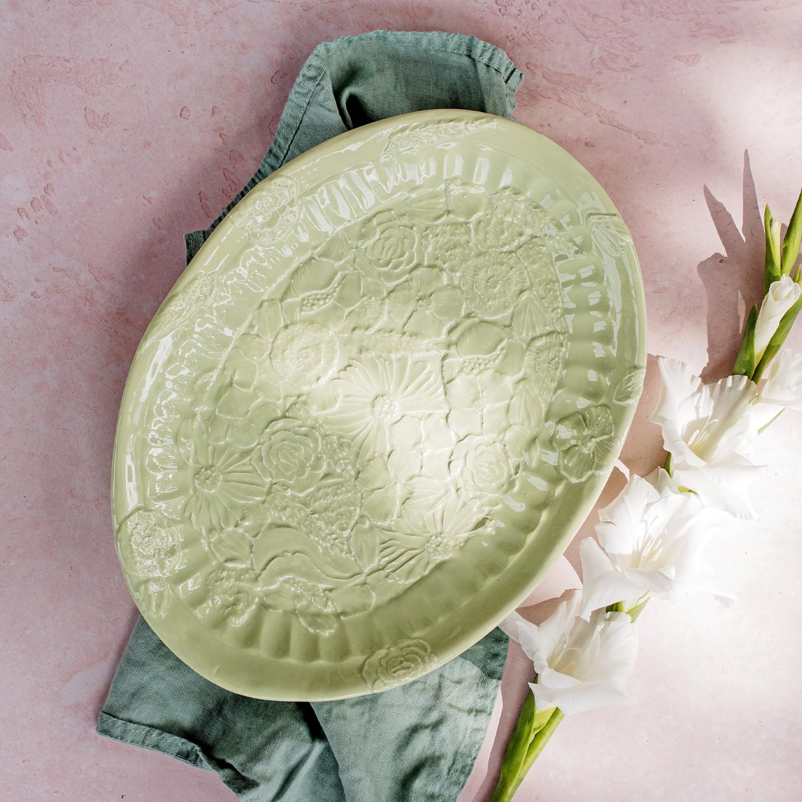 Pietra Fiori Oval Platter 8 Pietra Fiori Oval Platter