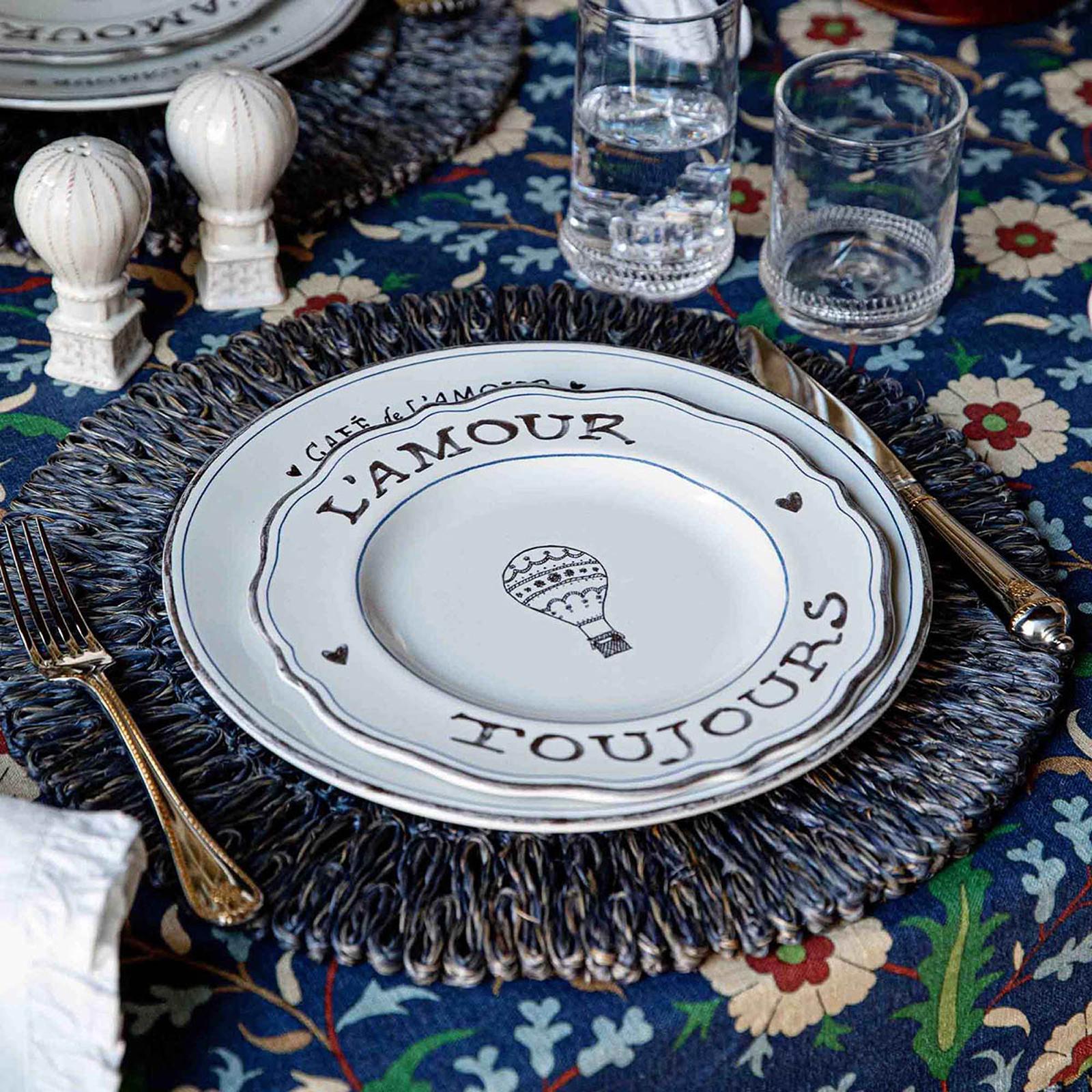 Straw Loop Placemat, Set of 4 1 Straw Loop Placemat, Set of 4