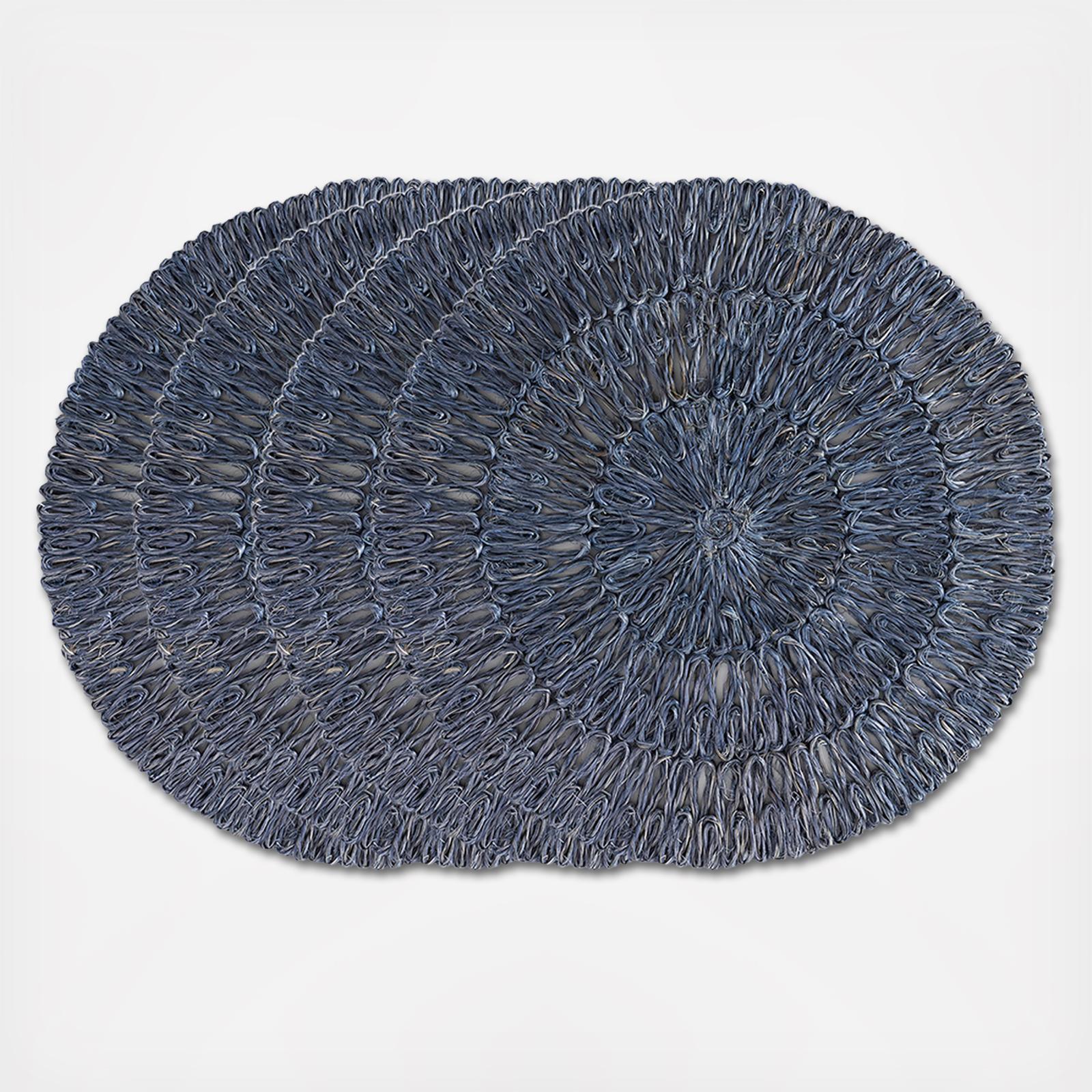 Straw Loop Placemat, Set of 4 2 Straw Loop Placemat, Set of 4
