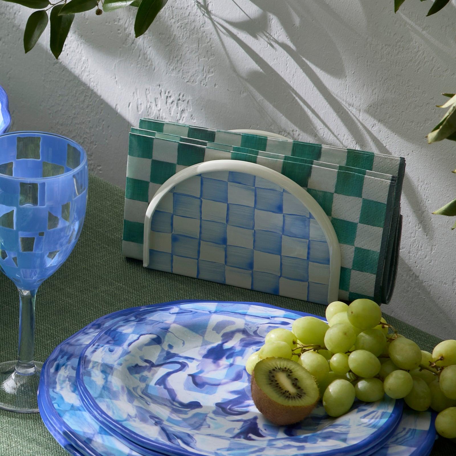 Sky Check Napkin Holder 3 Sky Check Napkin Holder