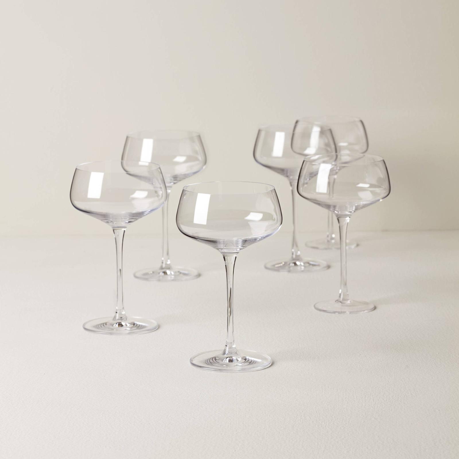 Tuscany Classics Angled Coupe Glass, Set of 6 2 Tuscany Classics Angled Coupe Glass, Set of 6