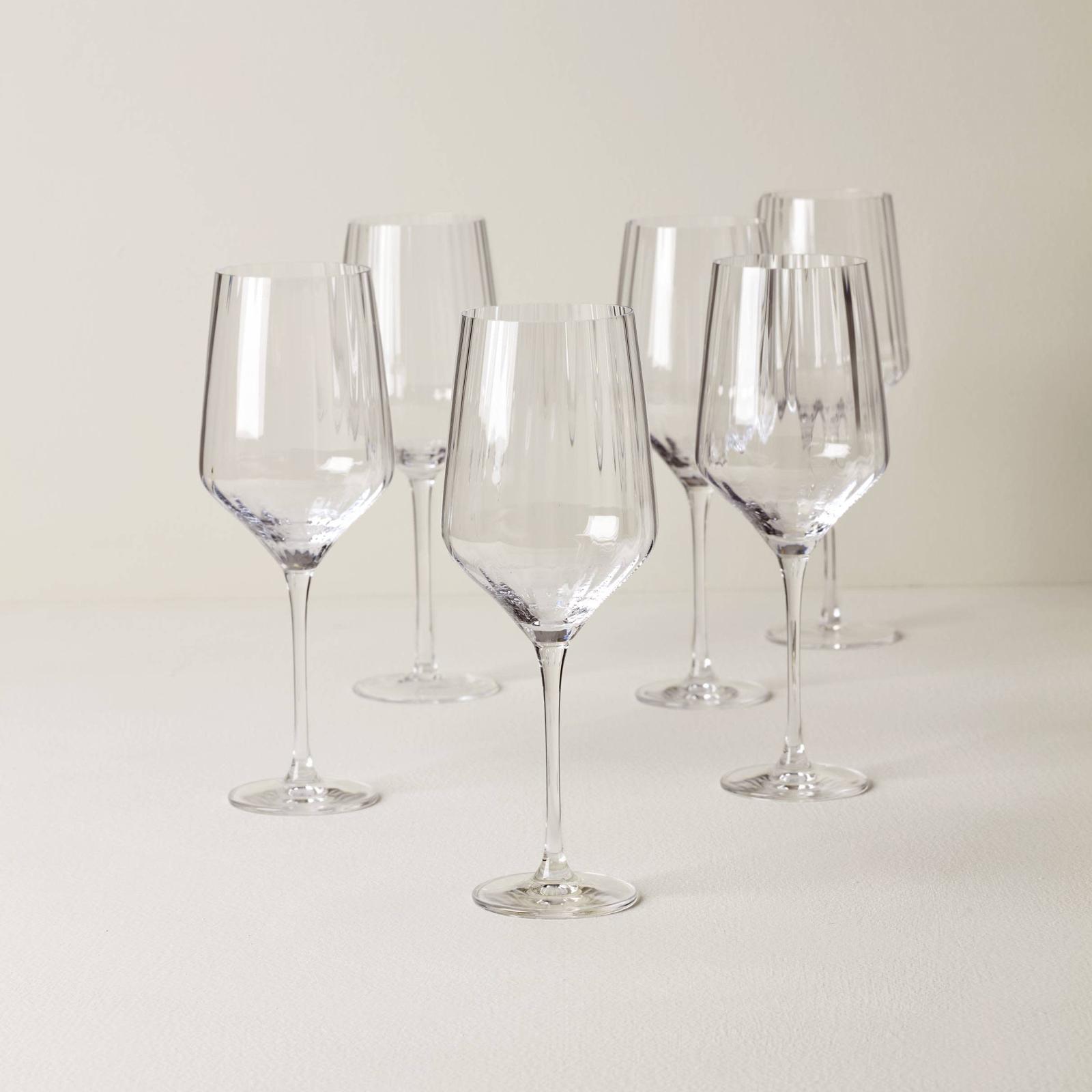 Tuscany Classics Angled Optic Wine Glass, Set of 6 2 Tuscany Classics Angled Optic Wine Glass, Set of 6