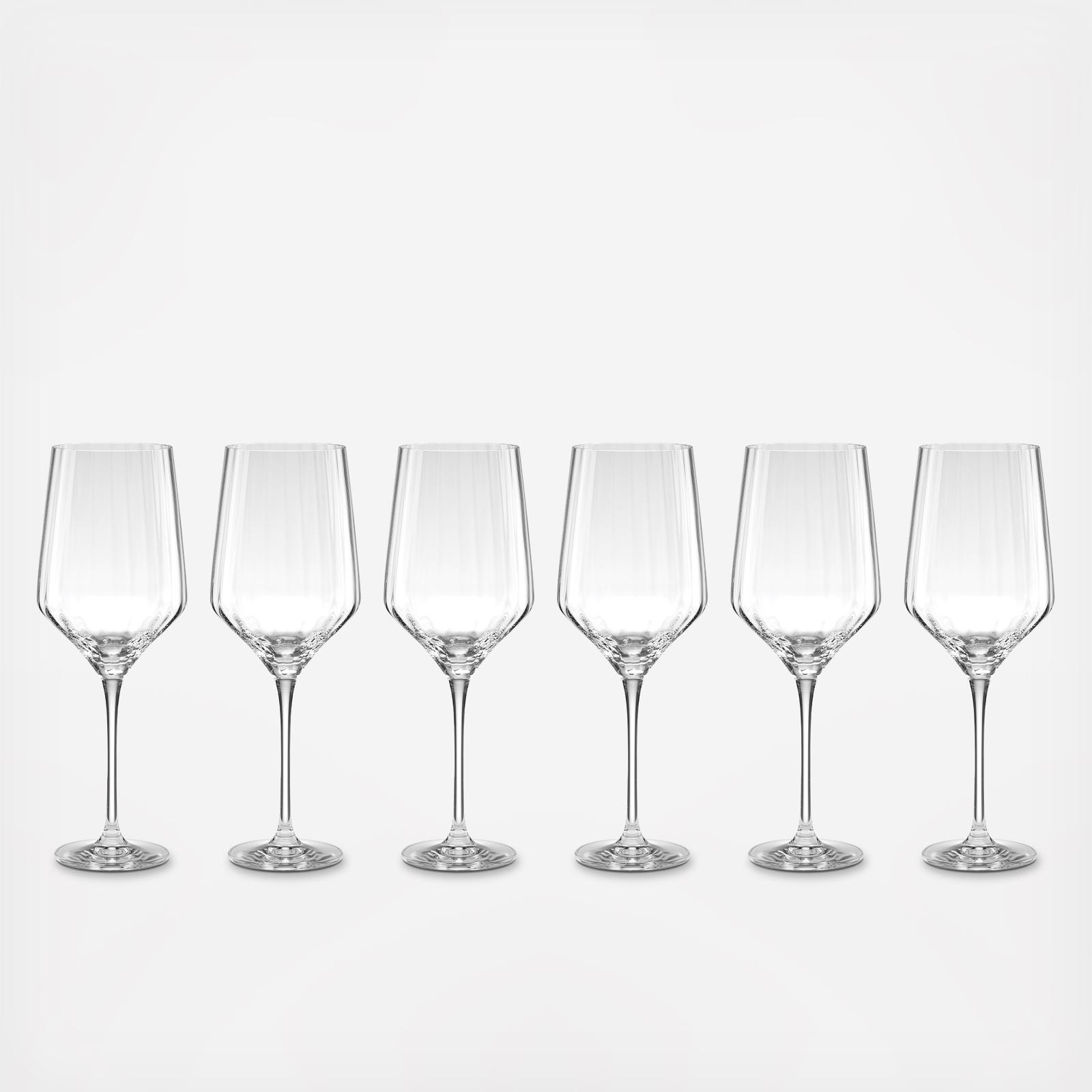 Tuscany Classics Angled Optic Wine Glass, Set of 6 4 Tuscany Classics Angled Optic Wine Glass, Set of 6