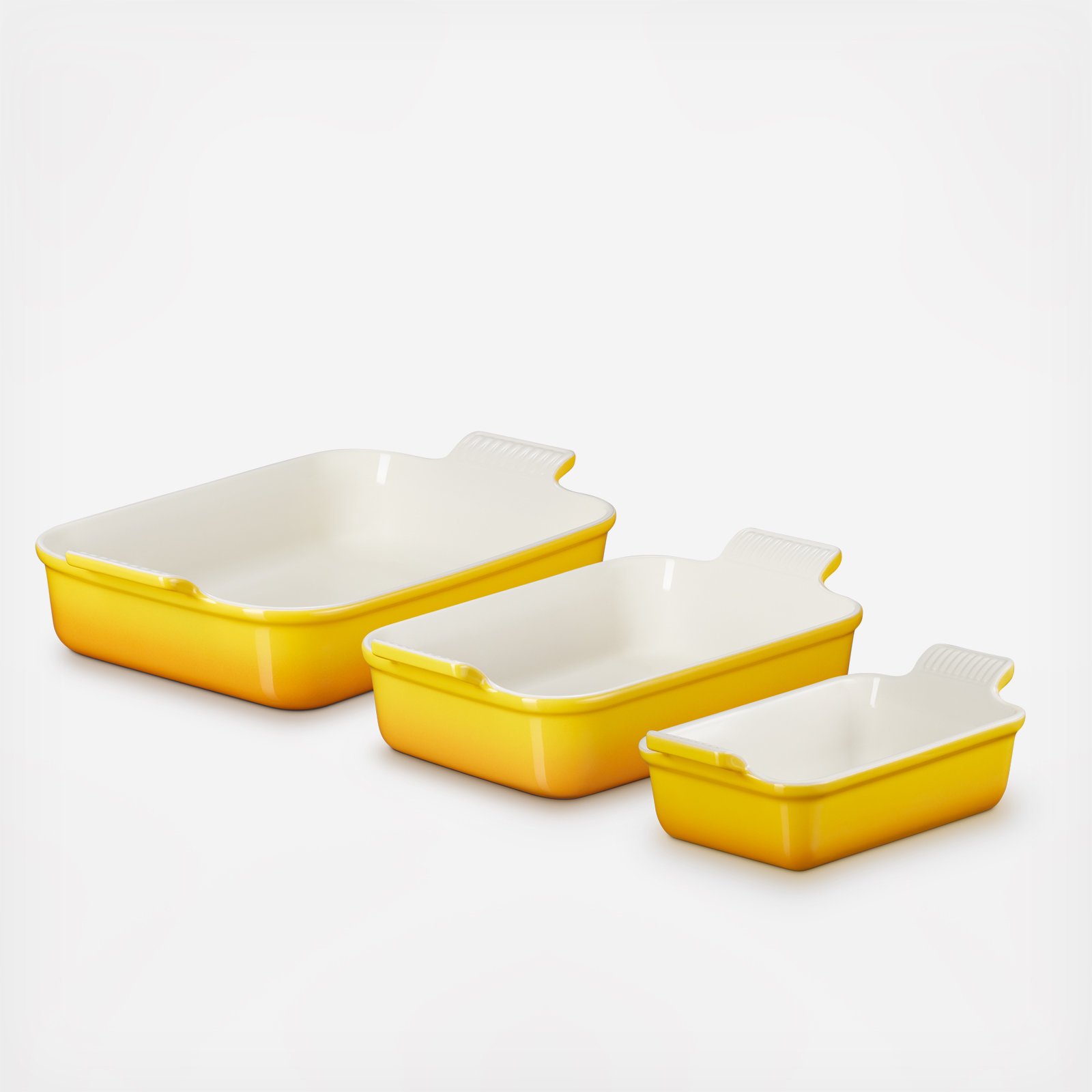 Heritage 3-Piece Rectangular Baking Dish Set 2 Heritage 3-Piece Rectangular Baking Dish Set