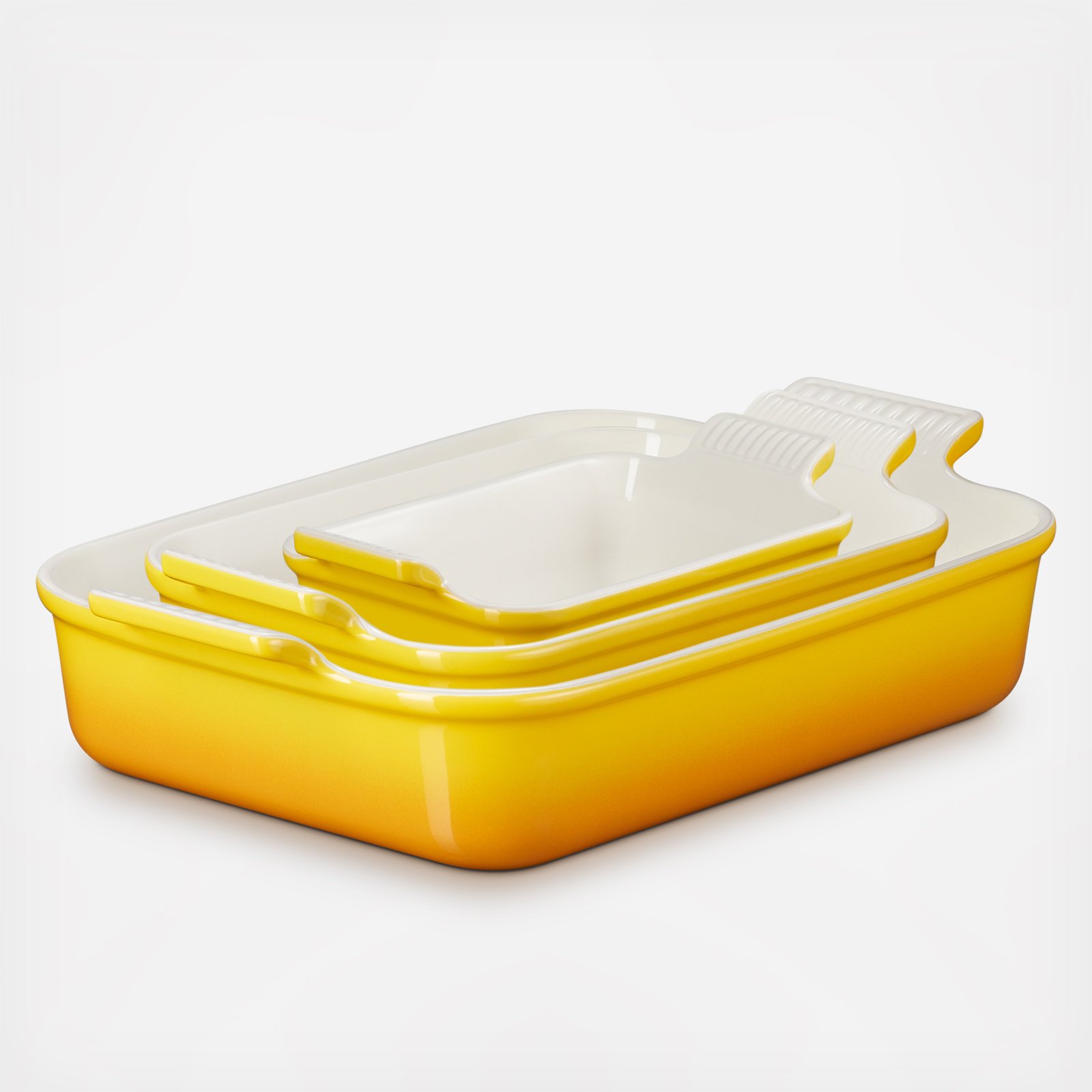Heritage 3-Piece Rectangular Baking Dish Set 3 Heritage 3-Piece Rectangular Baking Dish Set