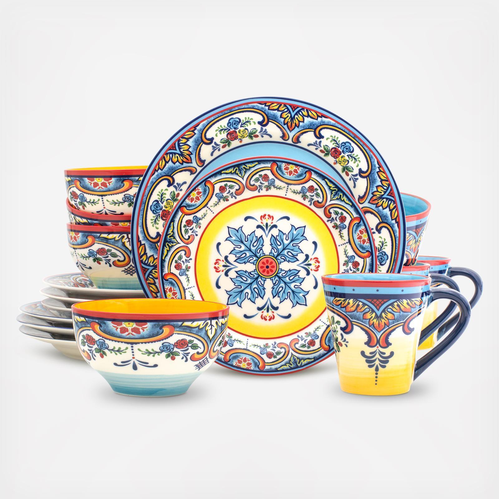 Zanzibar 16-Piece Stoneware Dinnerware Set, Service for 4