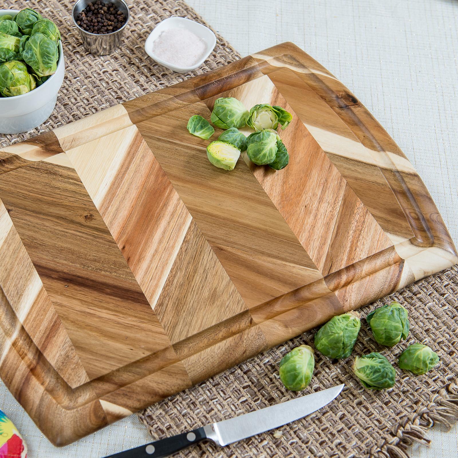 Acacia Herringbone Cutting & Serving Board 16 Acacia Herringbone Cutting & Serving Board