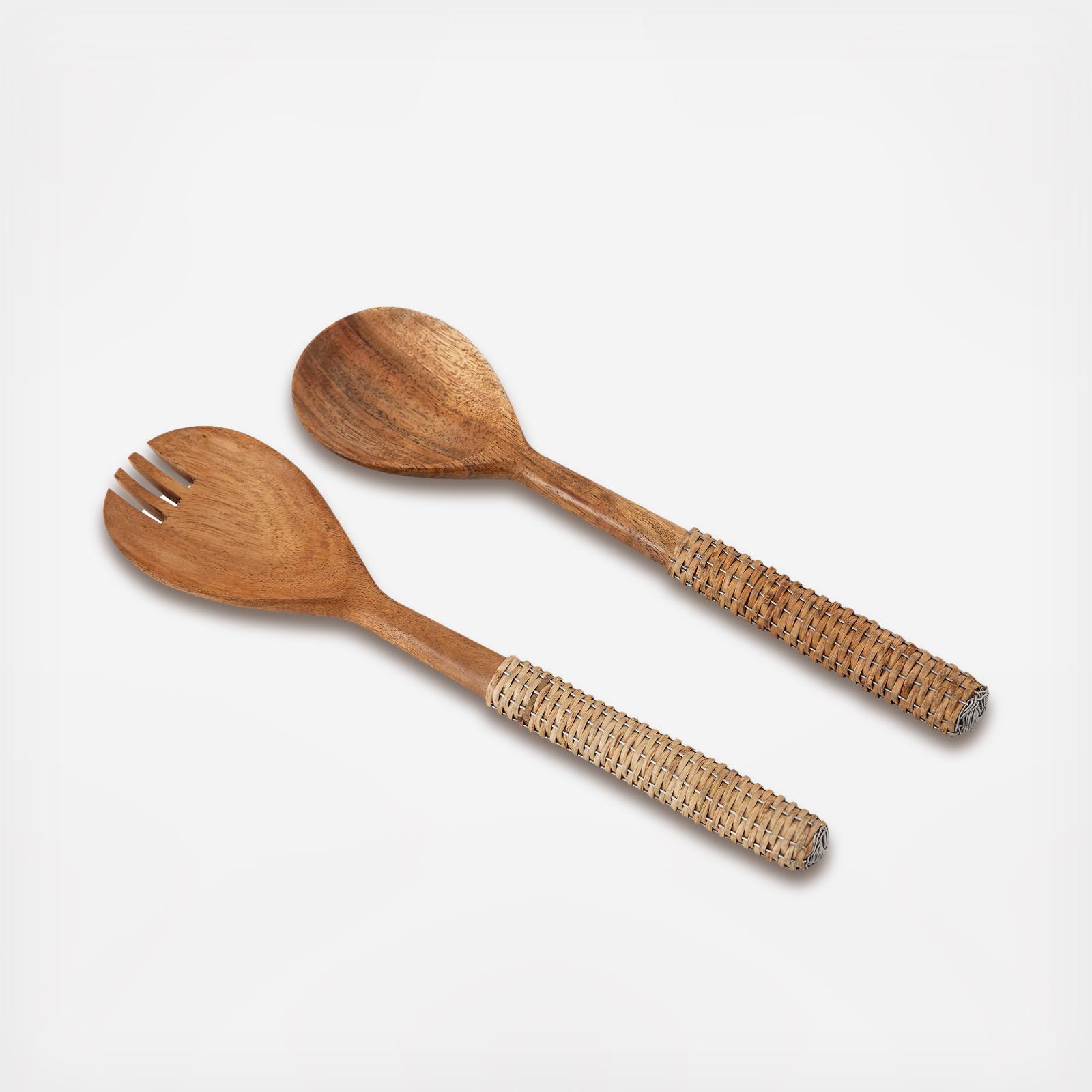 2-Piece Wooden Salad Set