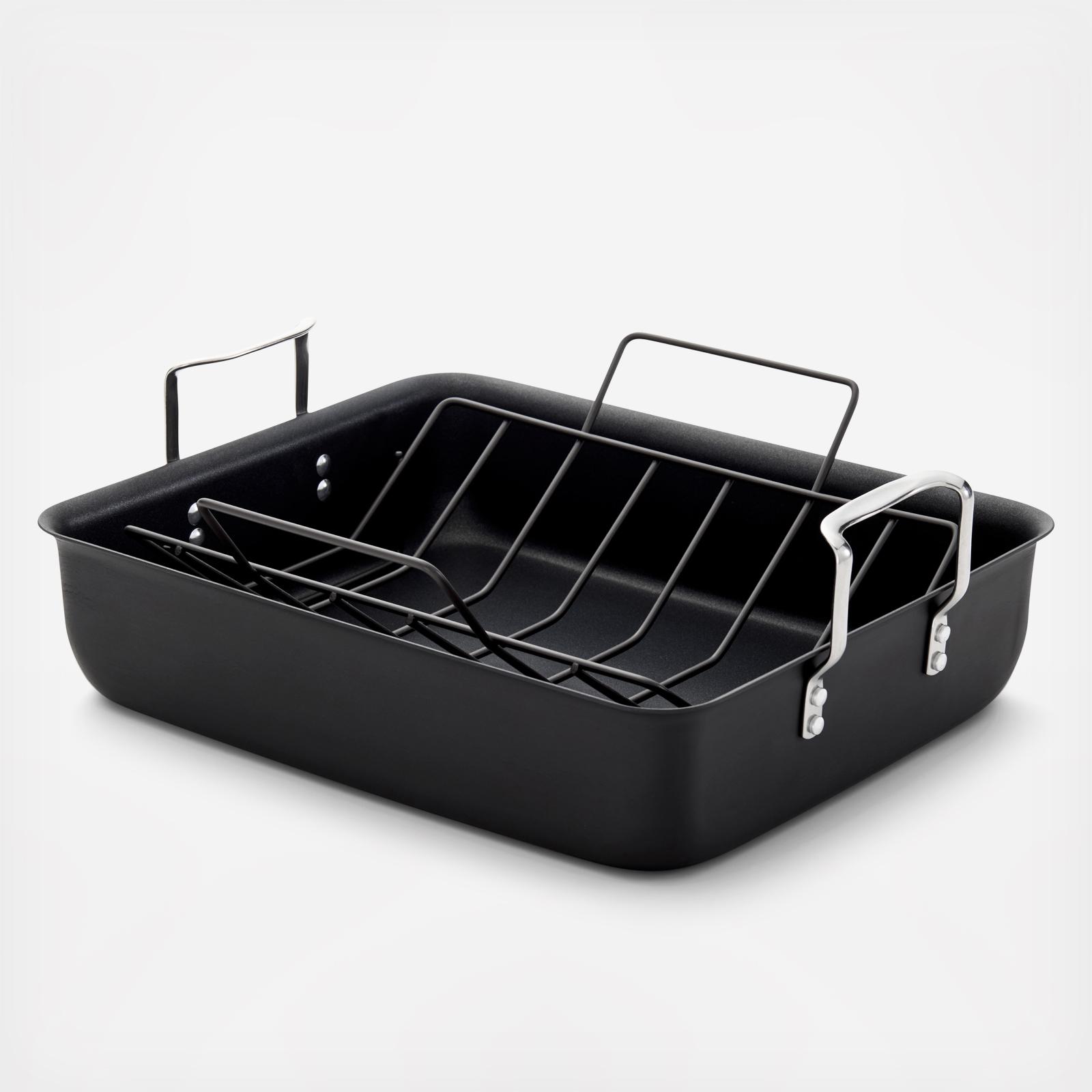 Hard-Anodized Nonstick Roasting Pan with Rack 7 Hard-Anodized Nonstick Roasting Pan with Rack
