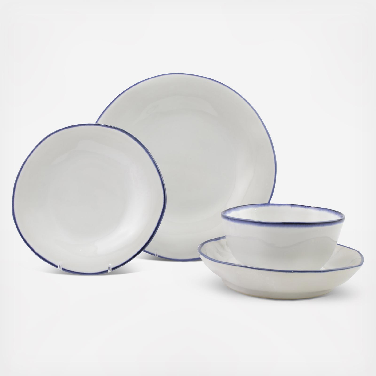 Aurora Edge 4-Piece Place Setting, Service for 1 17 Aurora Edge 4-Piece Place Setting, Service for 1