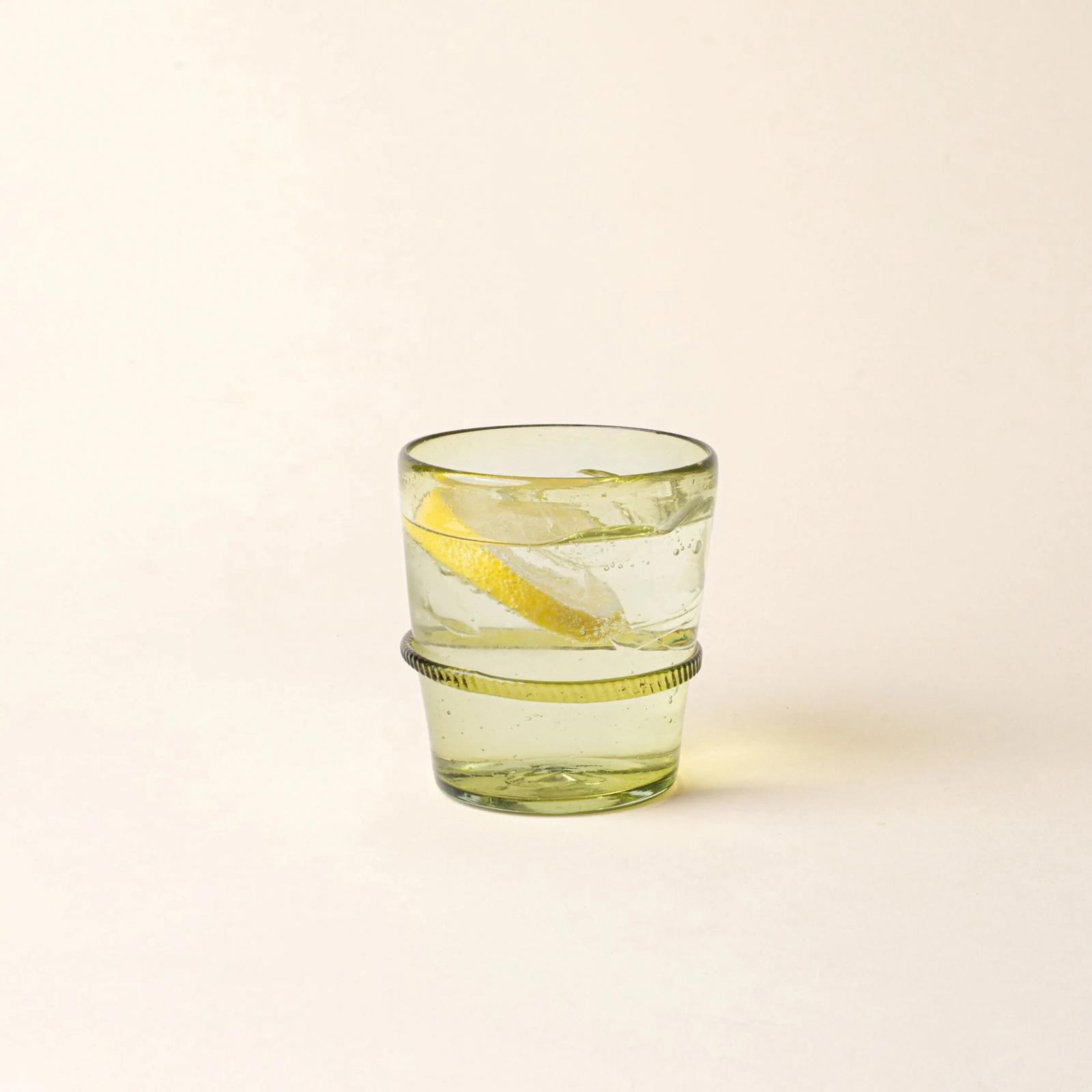 Banded Glassware Short Tumbler, Set of 4